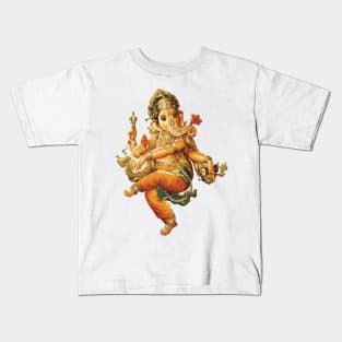 Ganesh , Hindu God Of Good Tidings Kids T-Shirt